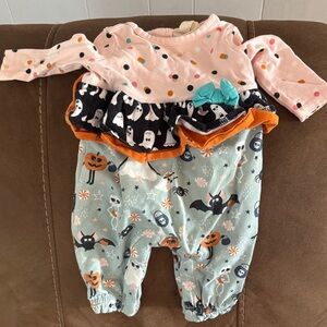 Matilda Jane Pink and Blue Halloween Kids One Piece